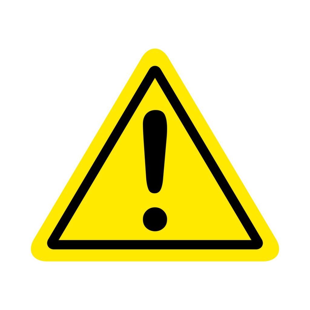 caution sign for ONLINE