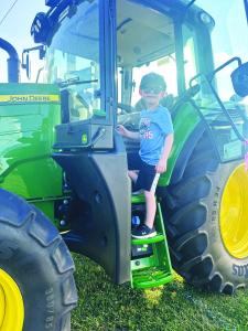 Liam Brown Touch-a-Truck John Deer Tractor 